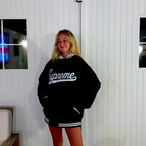 Supreme black puff jacket